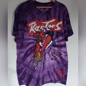 Mitchell & Ness Purple  Toronto Raptors Graphic Tshirt